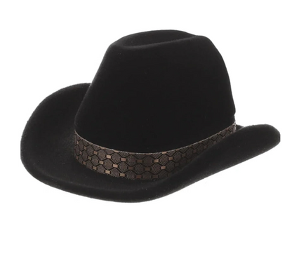 Boîte pour collier chapeau de cowboy