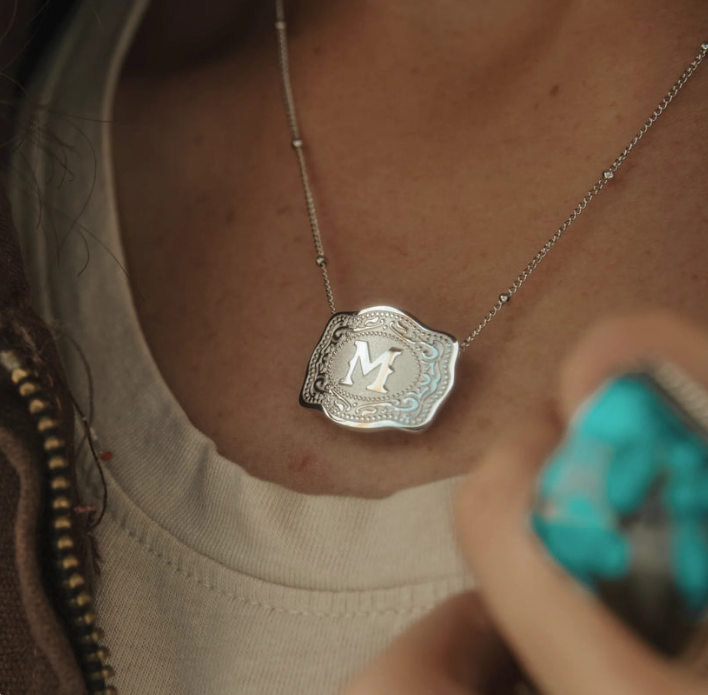 Collier Sauge Argentée fait à la main