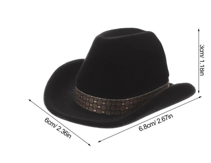 Boîte pour collier chapeau de cowboy